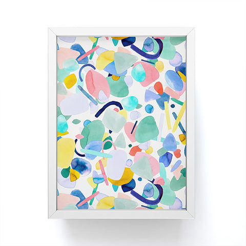 Ninola Design Abstract geometry dream Multicolored Framed Mini Art Print