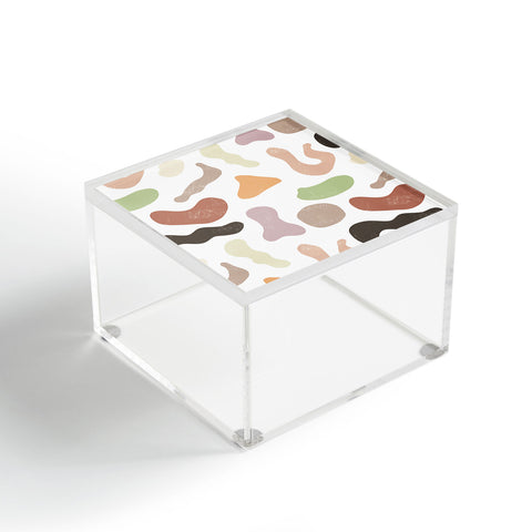 Ninola Design Abstract Memphis Terracota Acrylic Box