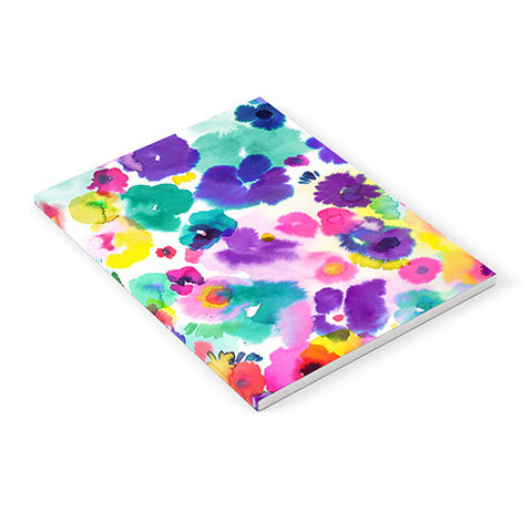 Ninola Design Abstract spring blooms watercolor Notebook