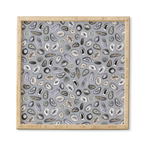 Ninola Design Agathe slices Grey Framed Wall Art
