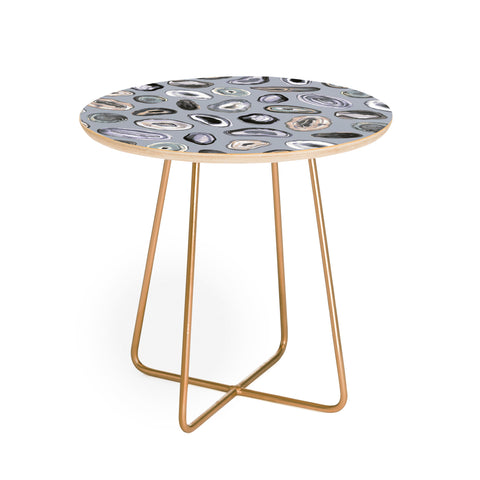 Ninola Design Agathe slices Grey Round Side Table