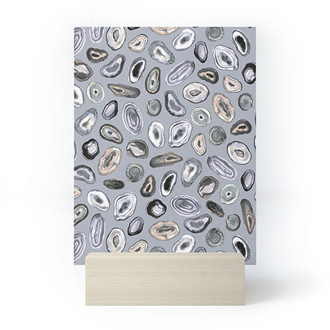 Ninola Design Agathe slices Grey Mini Art Print