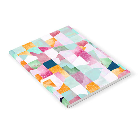 Ninola Design Artful Collage Texture Green Notebook
