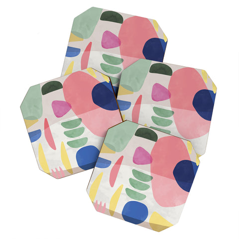 Ninola Design Artful Organic Bold Shapes Coaster Set
