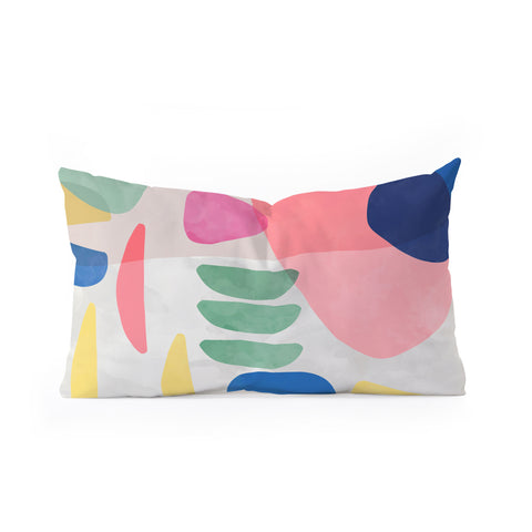 Ninola Design Artful Organic Bold Shapes Oblong Throw Pillow