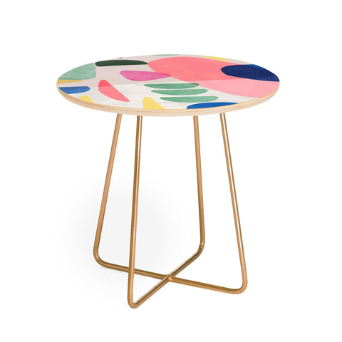 Ninola Design Artful Organic Bold Shapes Round Side Table