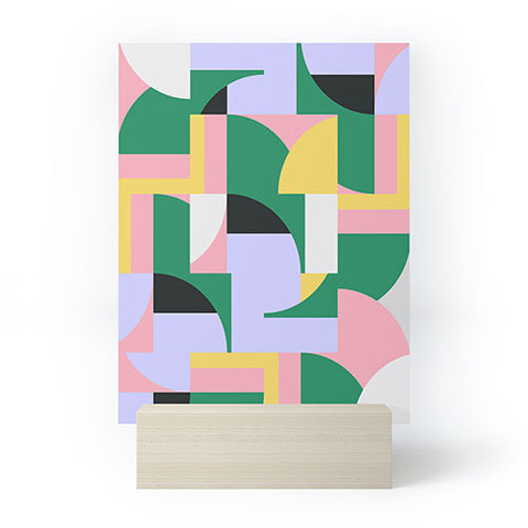 Ninola Design Bauhaus Shapes Spring Mini Art Print