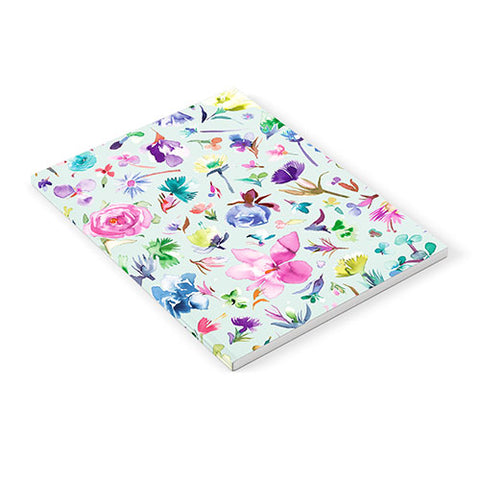 Ninola Design Blooming flowers spring Blue Notebook