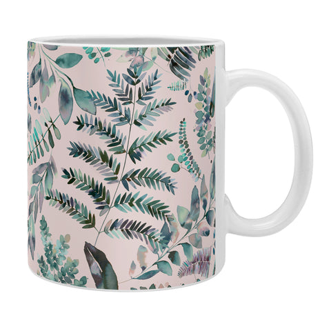 Ninola Design Botanical plants Aqua pink Coffee Mug