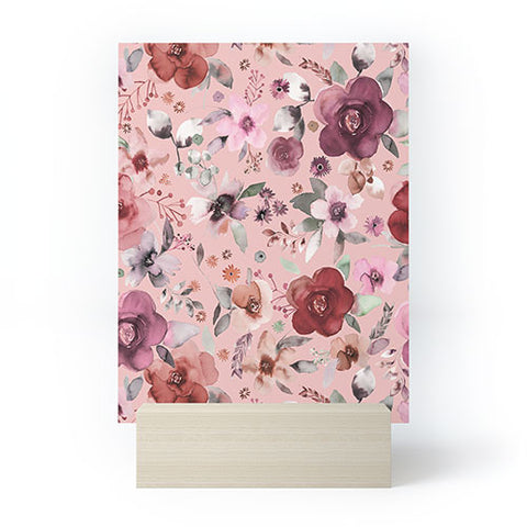 Ninola Design Bountiful bouquet Pink Romance Mini Art Print