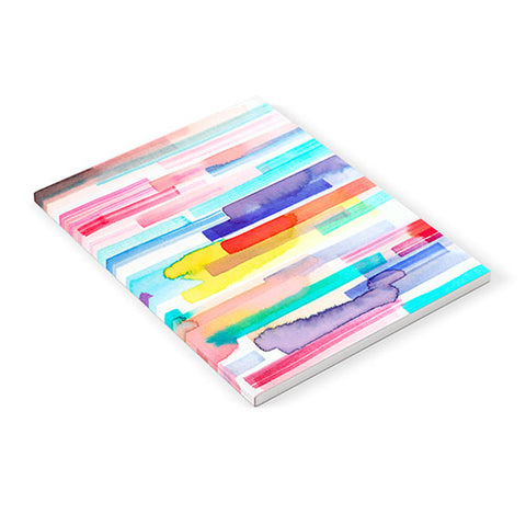 Ninola Design Brushstrokes Stripes Abstract Watercolor Notebook