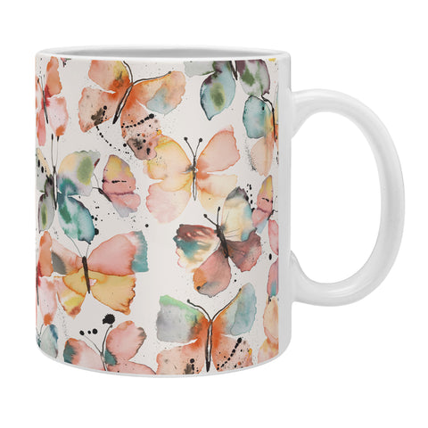 Ninola Design Butterflies watercolor countryside Coffee Mug
