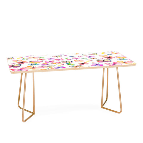 Ninola Design Butterflies watercolor gradation Coffee Table