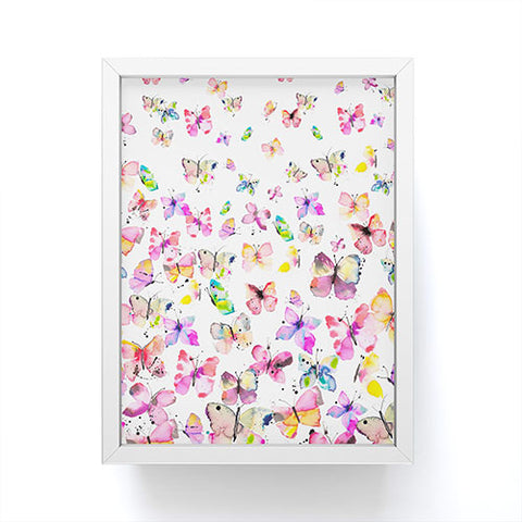 Ninola Design Butterflies watercolor gradation Framed Mini Art Print