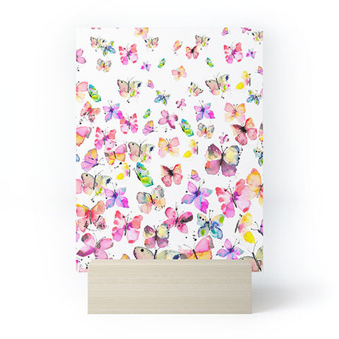 Ninola Design Butterflies watercolor gradation Mini Art Print