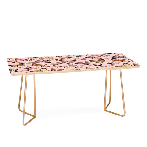Ninola Design Butterflies wings Gold pink Coffee Table
