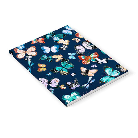 Ninola Design Butterflies wings navy blue Notebook