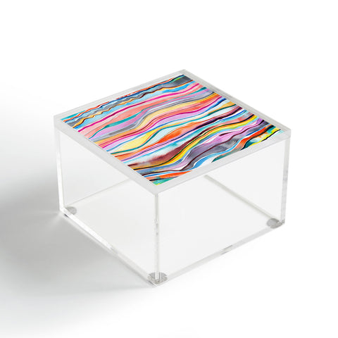 Ninola Design Canyon mountains rainbow Acrylic Box