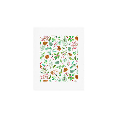Ninola Design Christmas Botanical Art Print