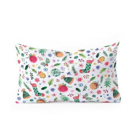Ninola Design Christmas Favorite Things Oblong Throw Pillow