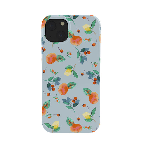 Ninola Design Citrus fruits Summer Blue Phone Case