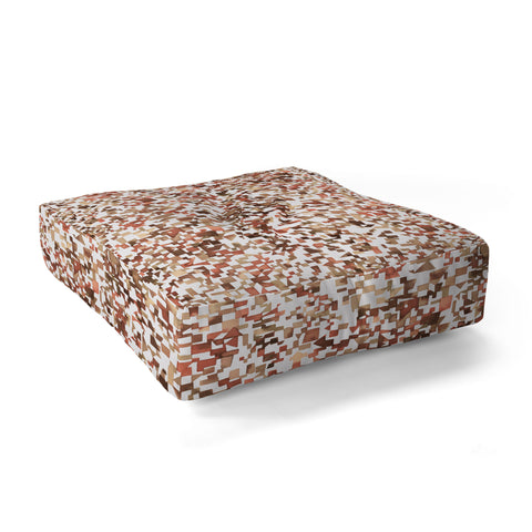 Ninola Design City from above Red Floor Pillow Square