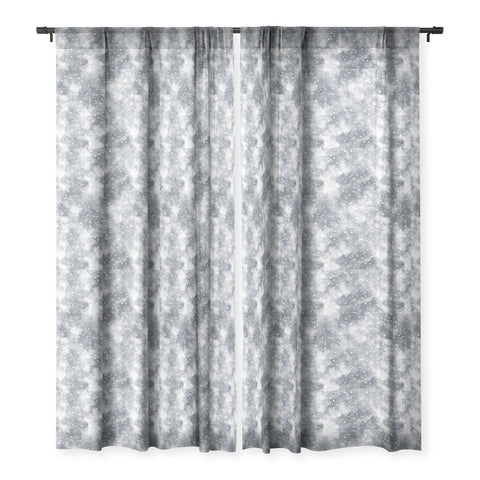 Ninola Design Cold Snow Clouds Sheer Window Curtain