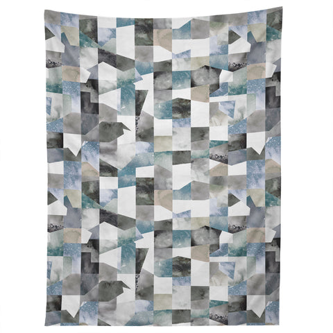 Ninola Design Collage texture Gray Tapestry