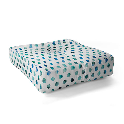 Ninola Design Color palette blue Floor Pillow Square