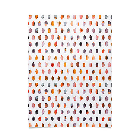 Ninola Design Color palette orange memphis Poster