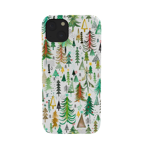 Ninola Design Colorful christmas trees Yuletide Phone Case