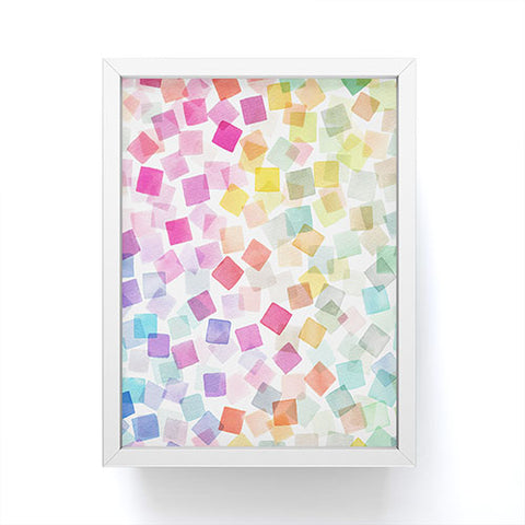 Ninola Design Confetti Party Plaids Geometry Framed Mini Art Print