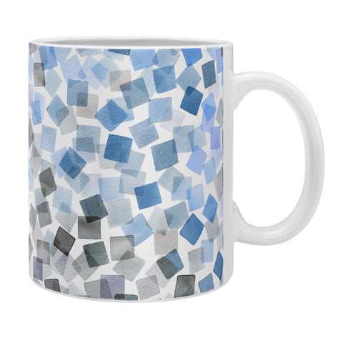 Ninola Design Confetti Plaids Blue Coffee Mug