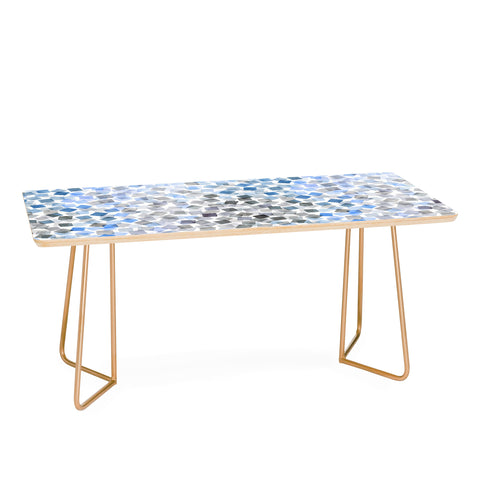 Ninola Design Confetti Plaids Blue Coffee Table