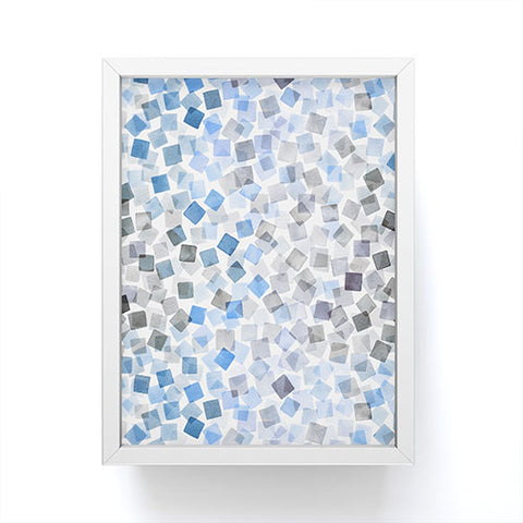 Ninola Design Confetti Plaids Blue Framed Mini Art Print