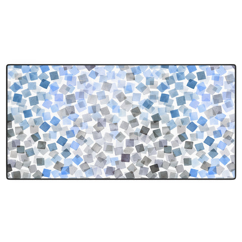 Ninola Design Confetti Plaids Blue Desk Mat