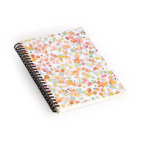 Ninola Design Countryside Floral Daisies Spiral Notebook