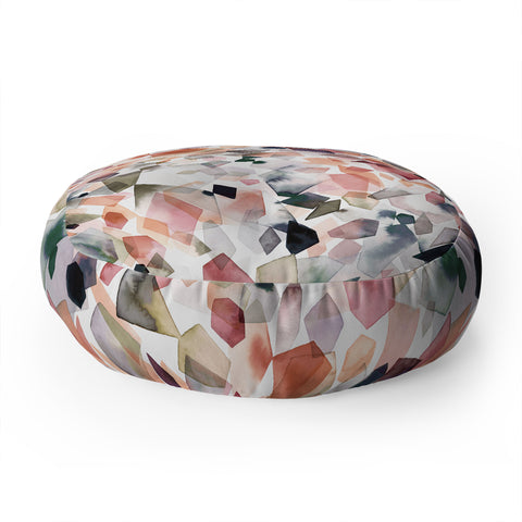 Ninola Design Crystals minerals Floor Pillow Round
