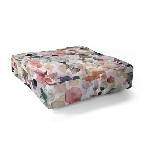 Ninola Design Crystals minerals Floor Pillow Square