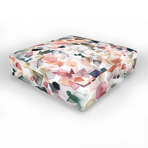 Ninola Design Crystals minerals Outdoor Floor Cushion