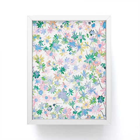 Ninola Design Daisies Spring blooms Framed Mini Art Print
