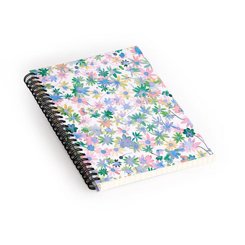 Ninola Design Daisies Spring blooms Spiral Notebook