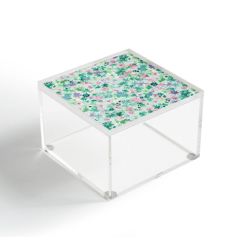 Ninola Design Daisies Spring Green Acrylic Box