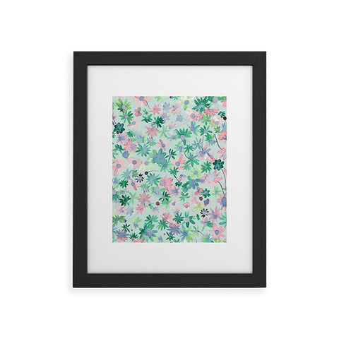 Ninola Design Daisies Spring Green Framed Art Print