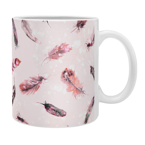Ninola Design Delicate light soft feathers pink Coffee Mug