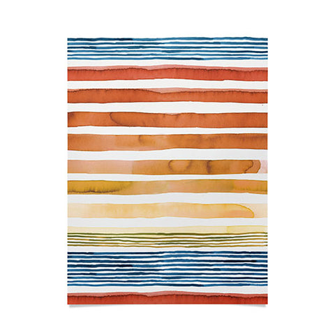 Ninola Design Desert sunset stripes Poster