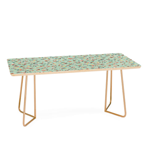 Ninola Design Ditsy flowers Green Coffee Table
