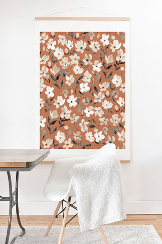 Ninola Design Fresh romantic flowers Copper Art Print And Hanger