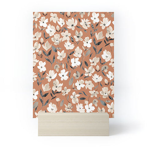 Ninola Design Fresh romantic flowers Copper Mini Art Print