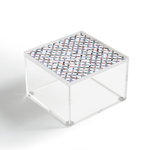 Ninola Design Geometric petals tile Pastel Acrylic Box